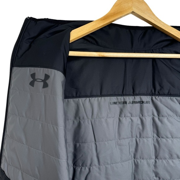 Under Armour Men's Reversible Lightweight Zip Front Contrast Puffer Vest Medium - Picture 6 of 12